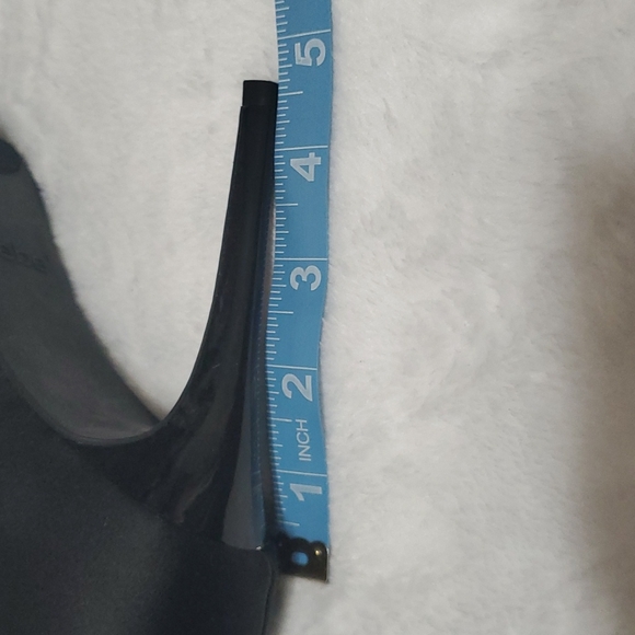 bebe open toe heel shoes sandal 8 black ( Ss11  ) - Picture 9 of 10